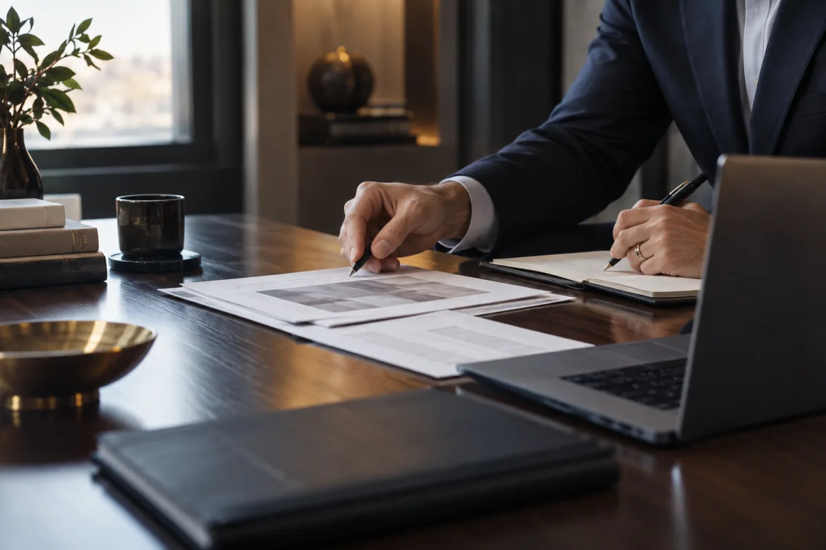 Análise profissional de documentos de investimento